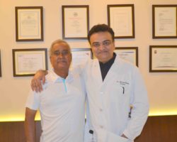 Dr. Mody With Patients